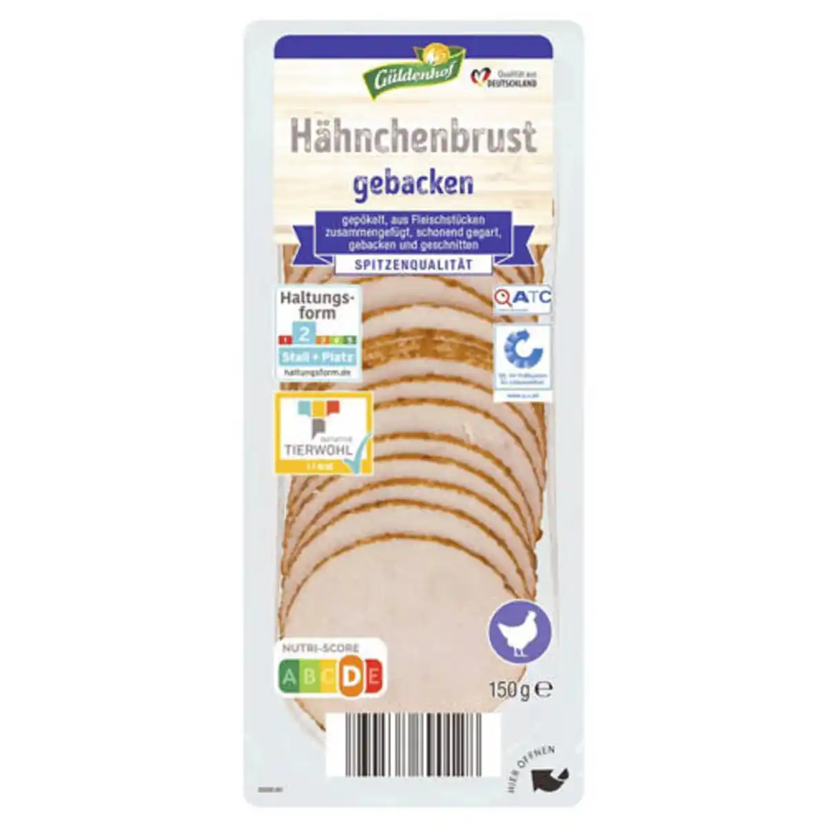 Bild 1 von GÜLDENHOF Hähnchenbrust 150 g, Gebacken