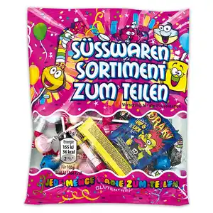 Süßwaren Sortiment zum Teilen
