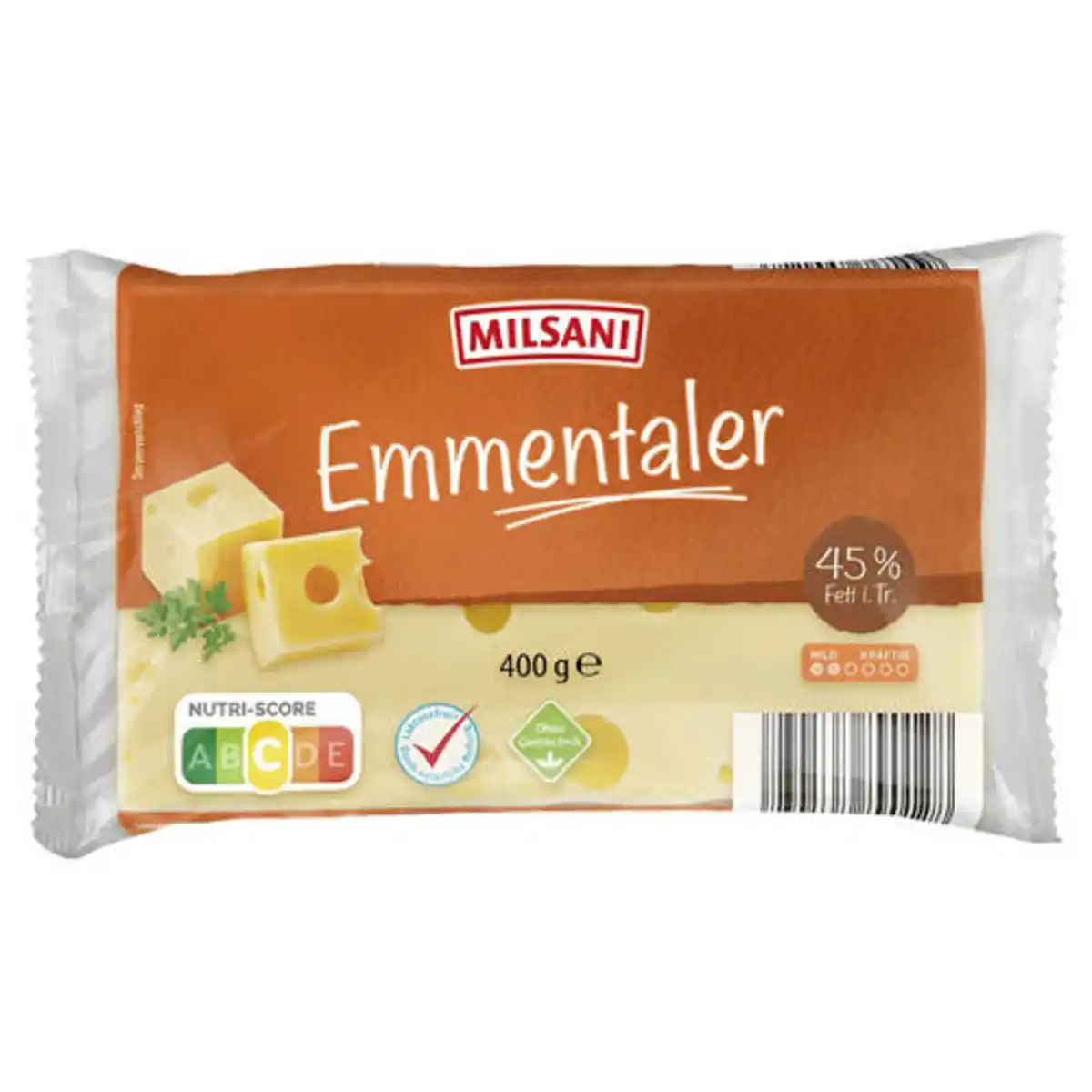Bild 1 von MILSANI Emmentaler am Stück 400 g