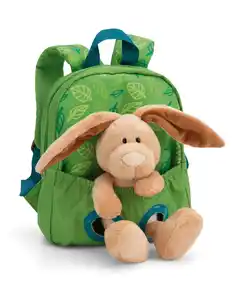 NICI Rucksack mit Plüschtier Hase 21x26cm, 1 Stk
