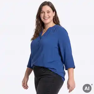 Damen-Bluse aus Viskose, große Größen
