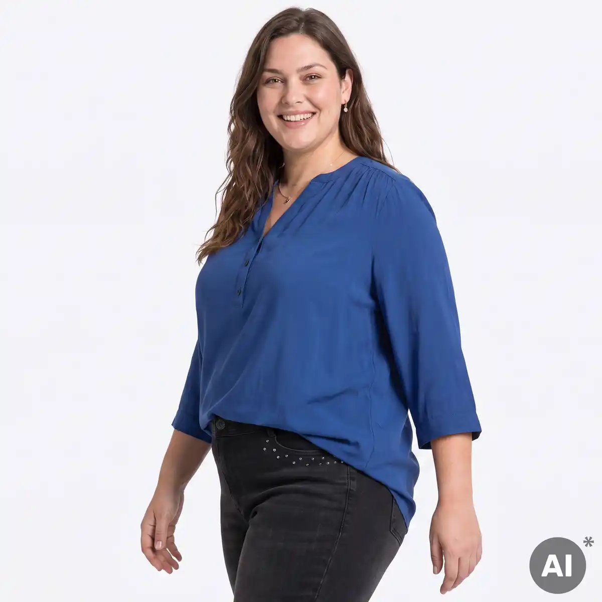 Bild 1 von Damen-Bluse aus Viskose, große Größen