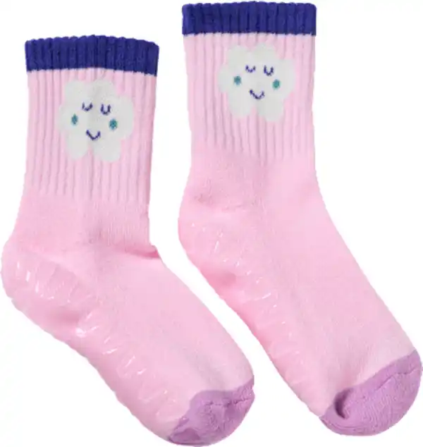 Bild 2 von ALANA Stoppersocken mit Regenbogen-Muster, rosa, Gr. 23/24, 1 St