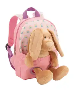 NICI Rucksack mit Plüschtier Hase 21x26cm, 1 Stk