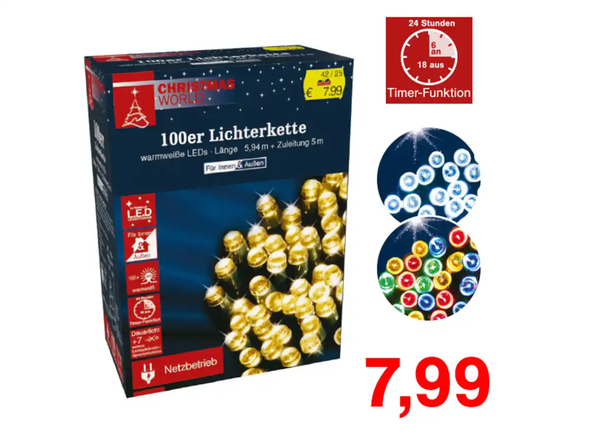Bild 1 von 100er Lichterkette