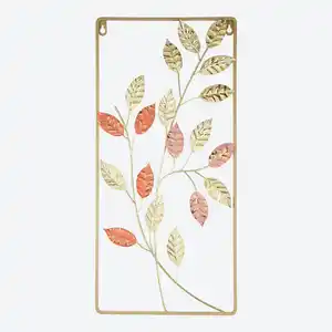 Wand-Deko in Gold-Optik, ca. 57x27x2 cm