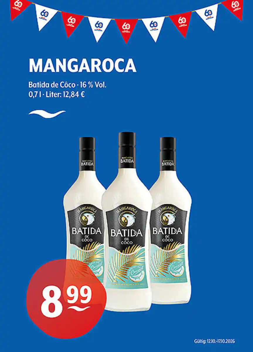 Bild 1 von MANGAROCA Batida de Côco 16 % Vol.