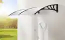 Bild 2 von GreenYard XXL Design-Vordach, mit ABS-Kunststoffrahmen und Polycarbonat ca. 200 x 100 x 28 cm - Transparent