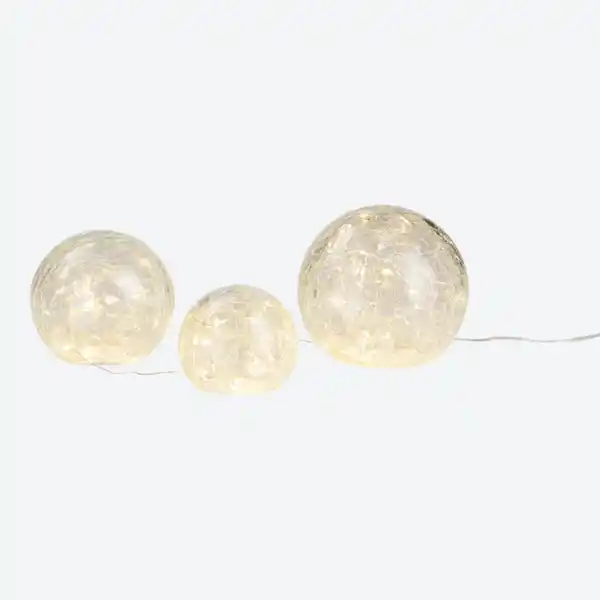 Bild 2 von LED-Glaskugel-Set, 3-teilig