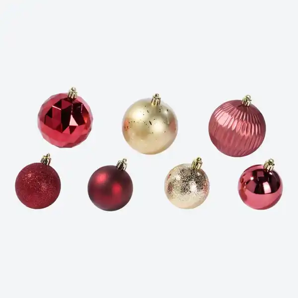 Bild 2 von Weihnachtskugel-Set, 41-teilig, Ø ca. 6/8 cm