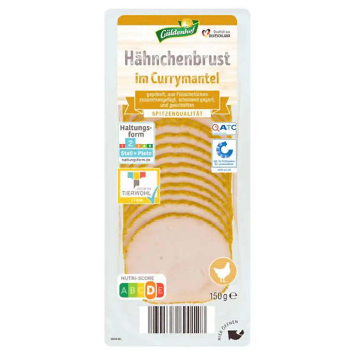 Bild 1 von GÜLDENHOF Hähnchenbrust 150 g, Curry
