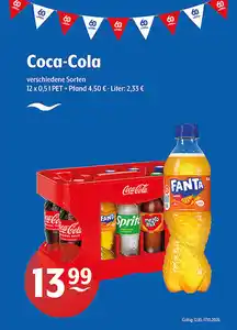 Coca-Cola verschiedene Sorten