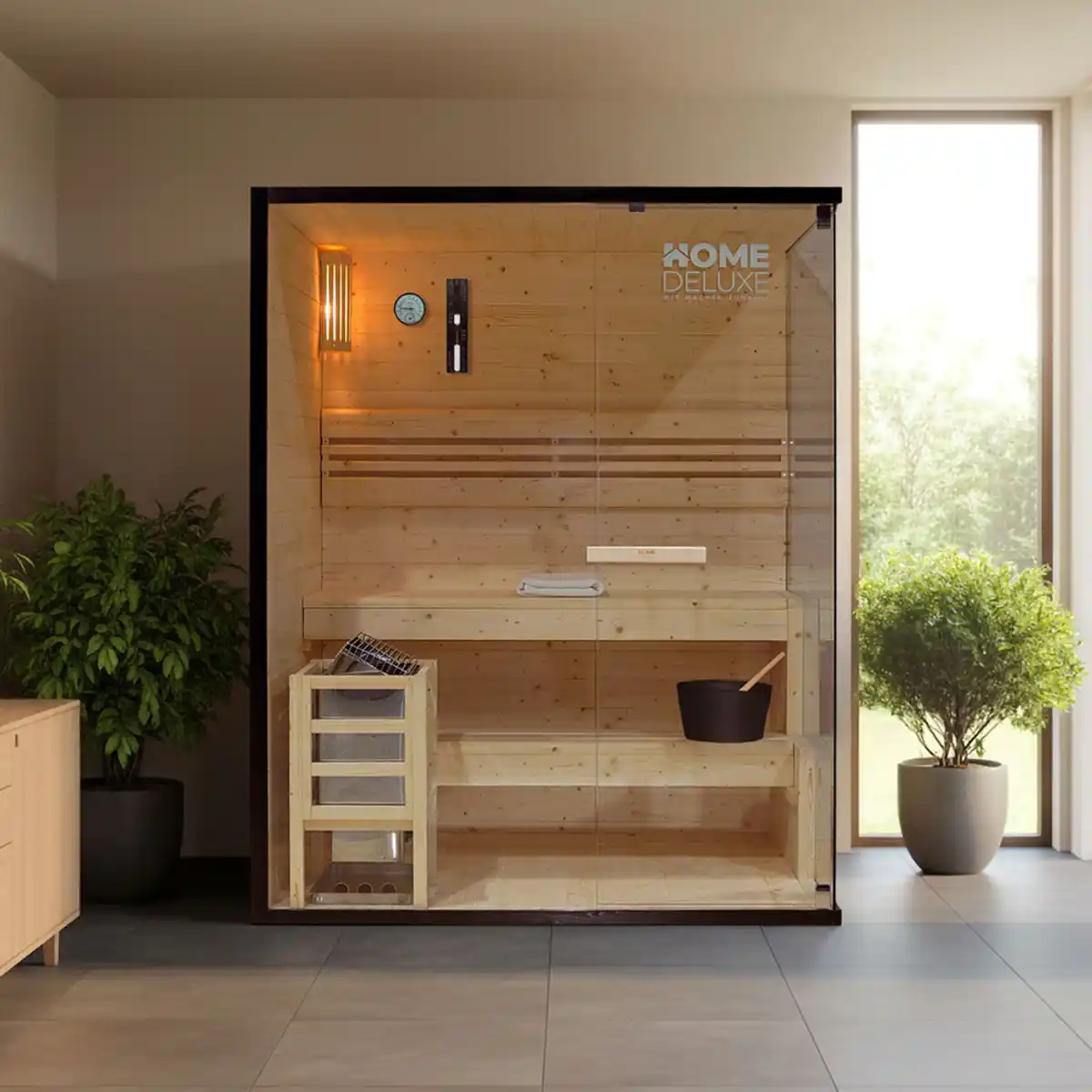 Bild 1 von Home Deluxe Traditionelle Sauna SHADOW - L