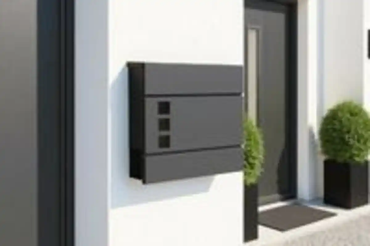 Bild 3 von Hardin 1fachgut Briefkasten, ca. 37 x 37 x 10,5 cm - Anthrazit