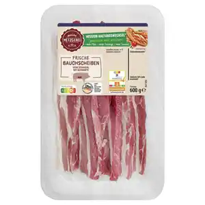 MEINE METZGEREI Schweine-Bauchscheiben Natur 600 g