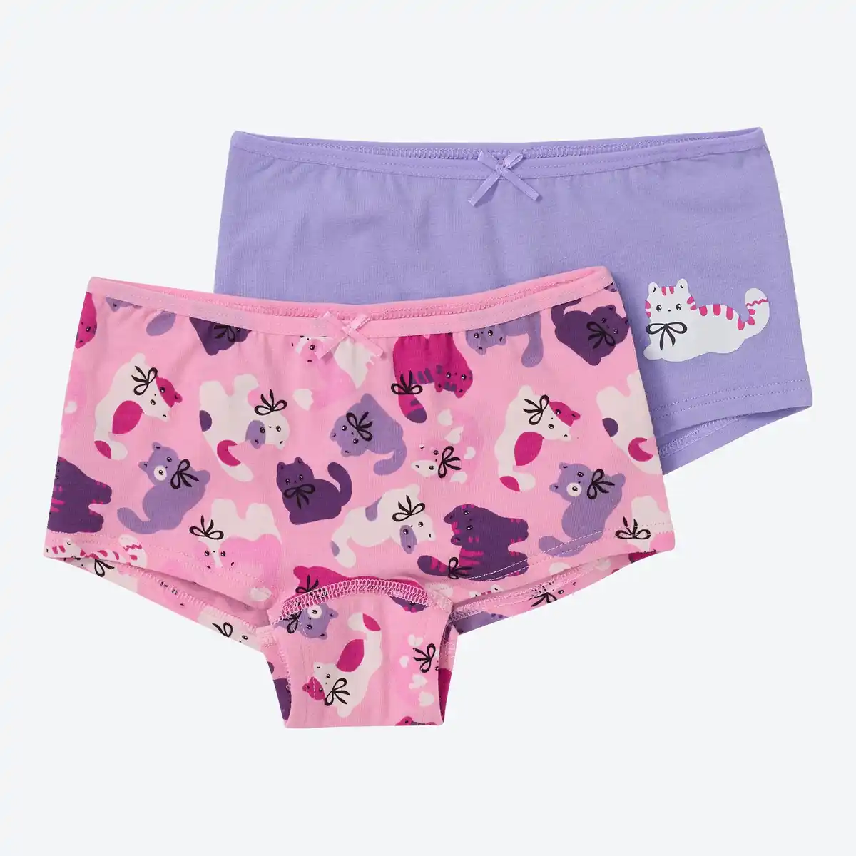 Bild 1 von Kinder-Mädchen-Panty mit Katzendruck, 2er-Pack