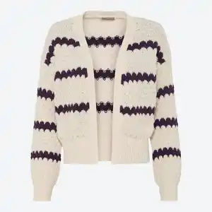 Damen-Cardigan mit Bubble-Struktur