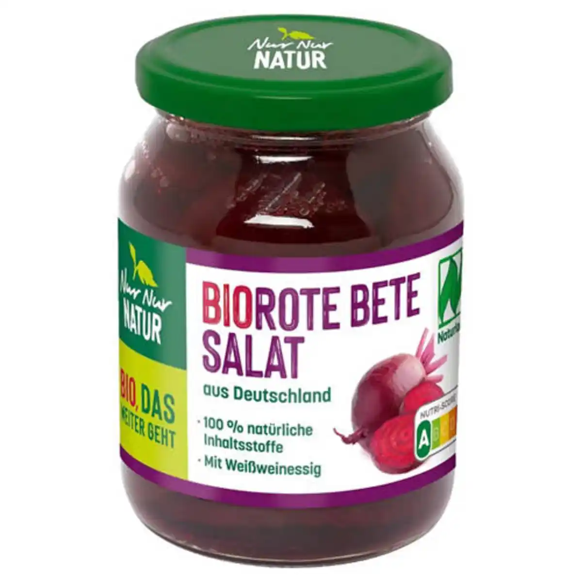 Bild 1 von NUR NUR NATUR Bio-Sauerkonserven 220 g, Rote Beete