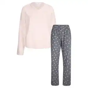 UP2FASHION WOMEN Damen Frottee-Pyjama, Pink, S