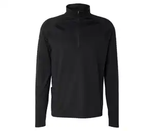 Thermo-Sportshirt »Half Zip«, schwarz