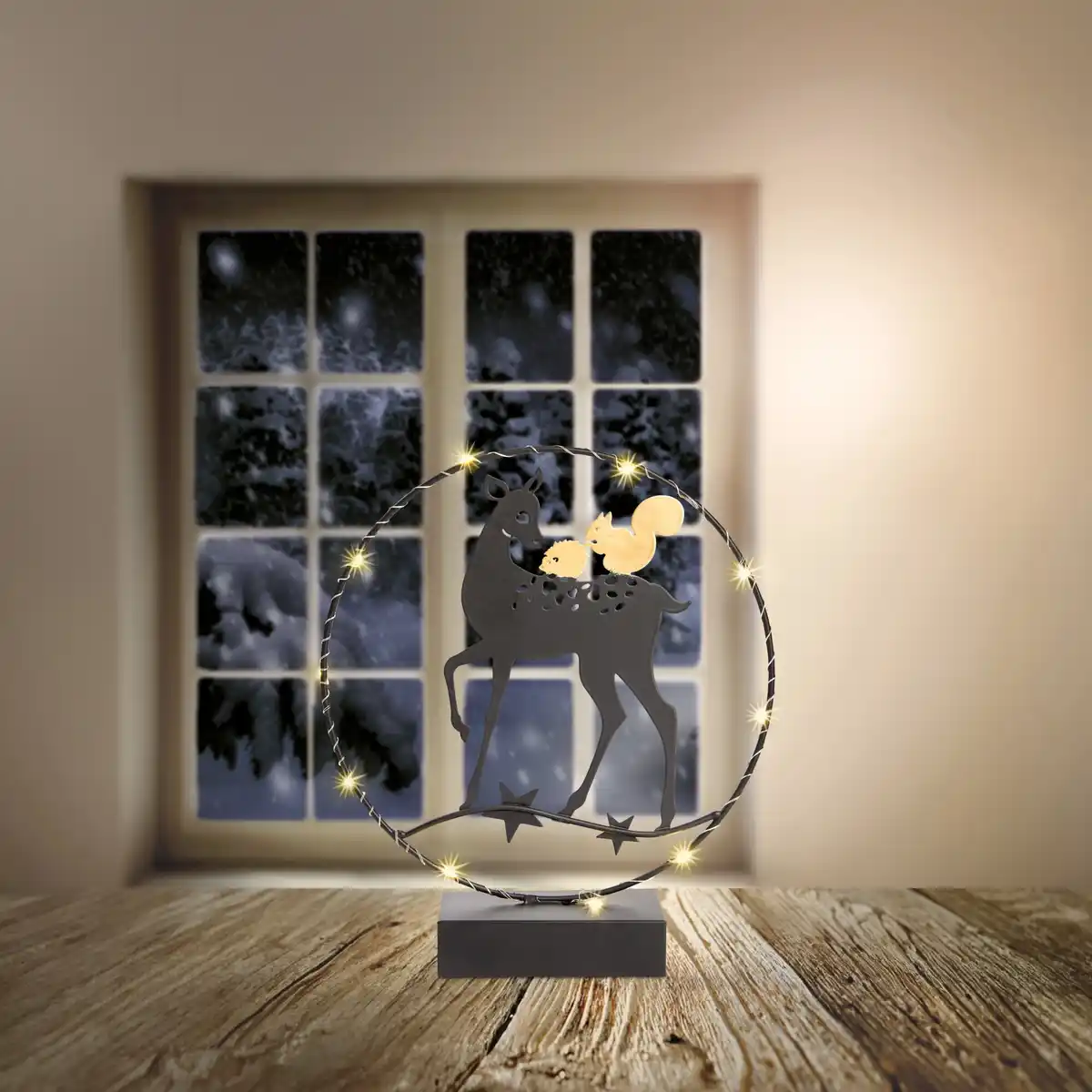 Bild 1 von LED-Metallring mit Timerfunktion, ca. 21x6x24 cm