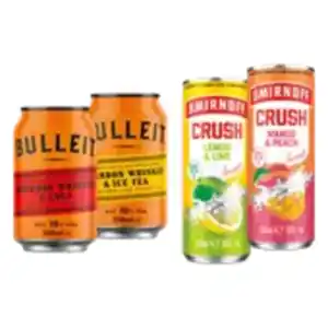 Bulleit oder Smirnoff Crush Spirituosenmixgetränk