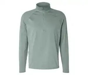 Thermo-Sportshirt »Half Zip«, salbeigrün
