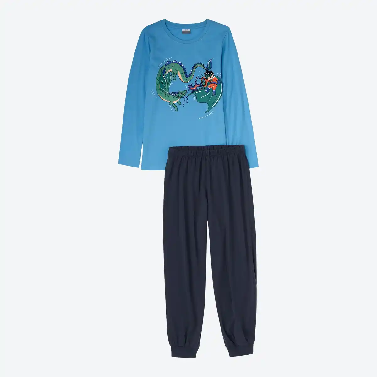 Bild 1 von Kinder-Jungen-Schlafanzug aus Baumwolle, 2-teilig