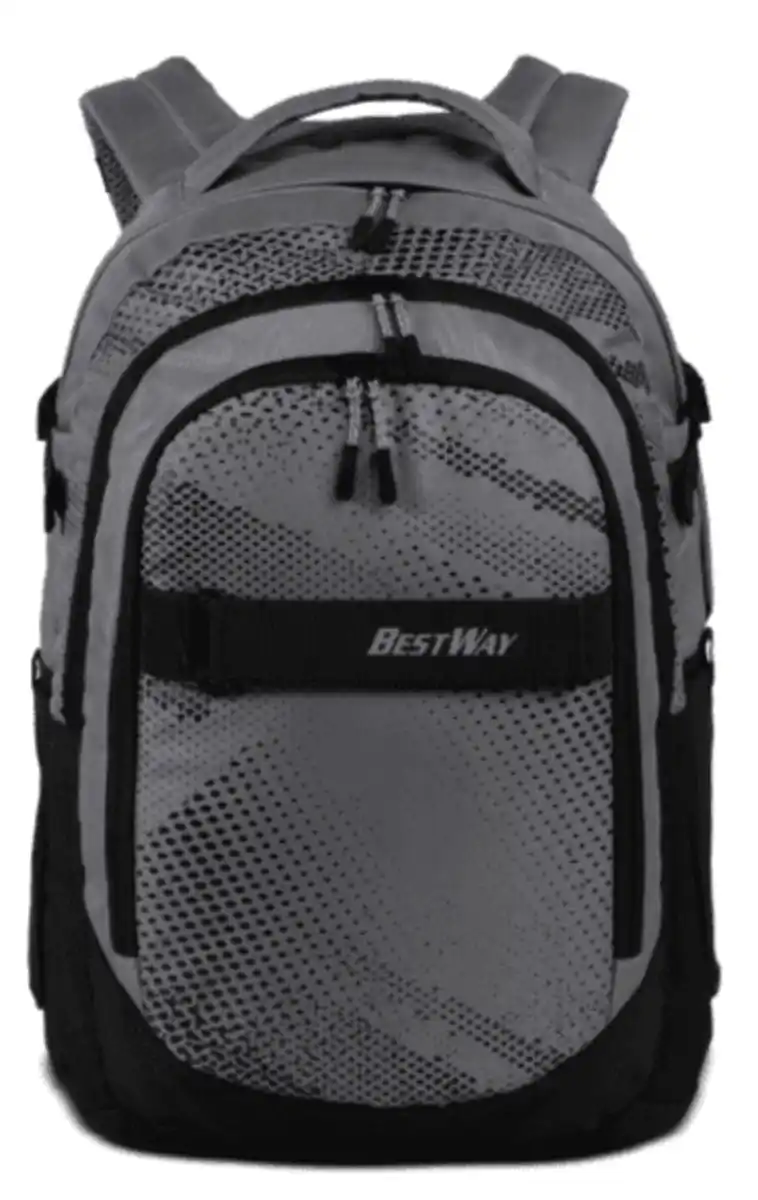 Bild 1 von BESTWAY Schulrucksack Evolution Air hellgrau/schwarz 40177-2801, 1 Stk