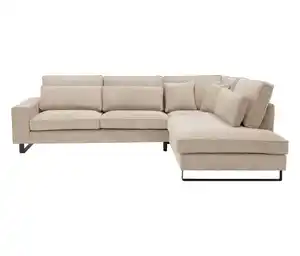 Ecksofa rechts mit Sofa 2,5-Sitzer links »Veluno«, beige