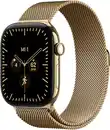 Bild 1 von Apple Watch Series 12 (46mm) GPS+5G Smartwatch Titan mit Milanaise Armband M/L brilliantgold/brilliantgold