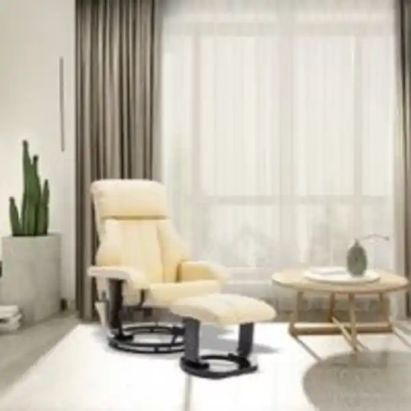 Bild 2 von Happy Home Massagesessel mit Fußhocker & Heizfunktion - Beige