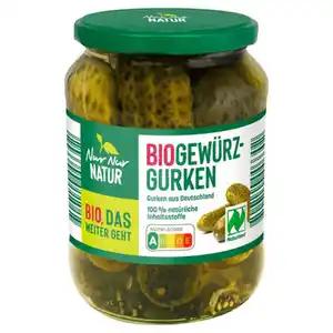 NUR NUR NATUR Bio-Gewürzgurken 360 g