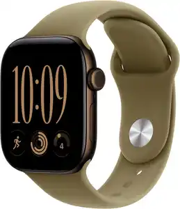 Apple Watch Series 12 (42mm) GPS Smartwatch Alu mit Sportarmband S/M dunkelbronze/oliv