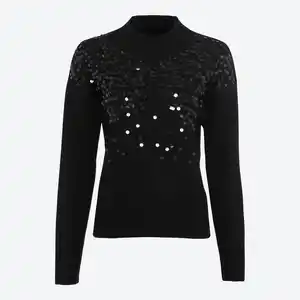 Damen-Pullover mit Pailletten