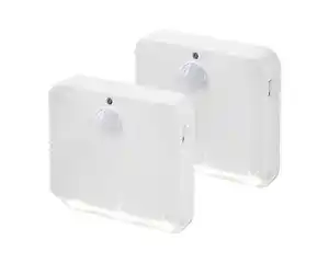 EASYmaxx LED-Sensorlicht mit 3 LEDs & Bewegungsmelder 2er