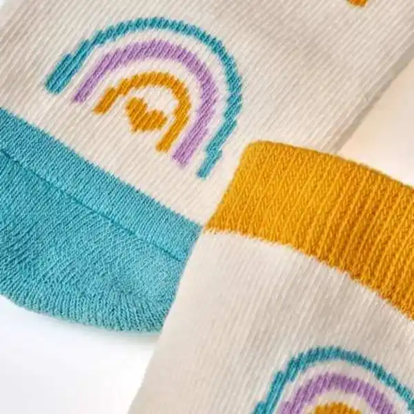Bild 2 von ALANA Stoppersocken mit Regenbogen-Muster, weiß, Gr. 23/24, 1 St