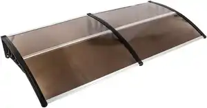HC Home & Living XXL Design-Vordach, aus Polycarbonat ca. 200 x 100 cm - Anthrazit