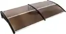 Bild 1 von HC Home & Living XXL Design-Vordach, aus Polycarbonat ca. 200 x 100 cm - Anthrazit