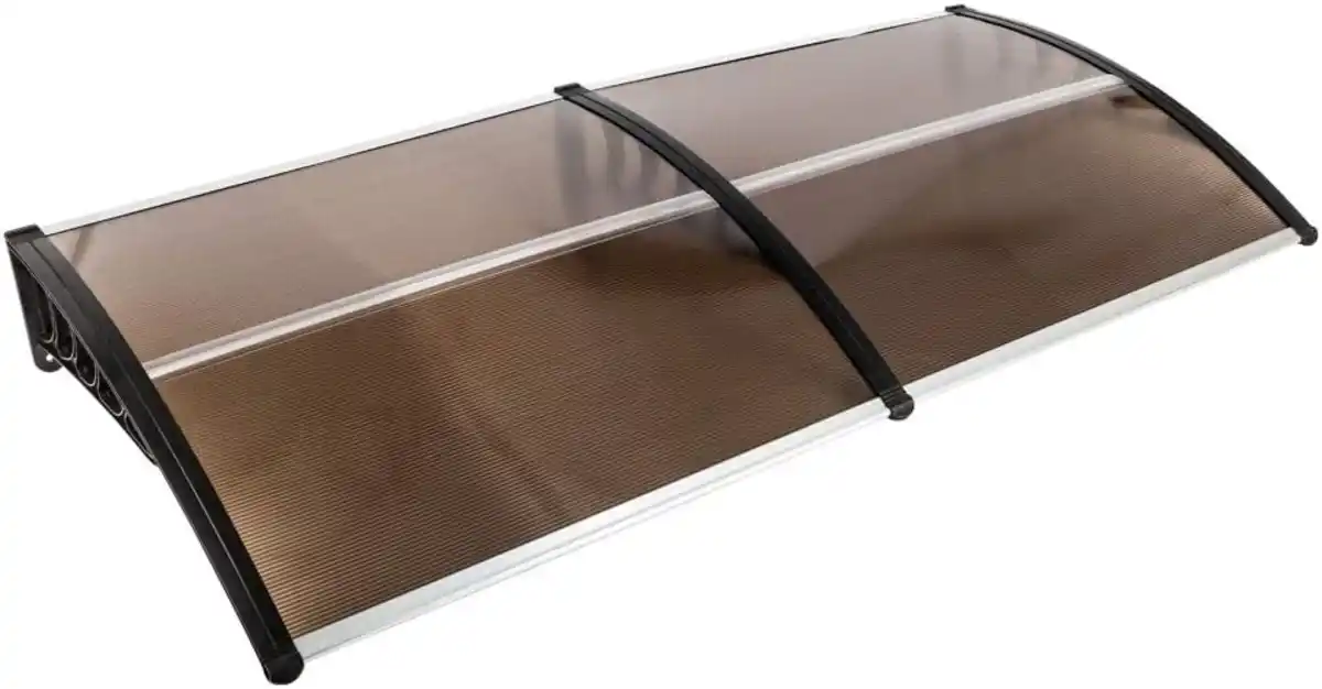 Bild 1 von HC Home & Living XXL Design-Vordach, aus Polycarbonat ca. 200 x 100 cm - Anthrazit