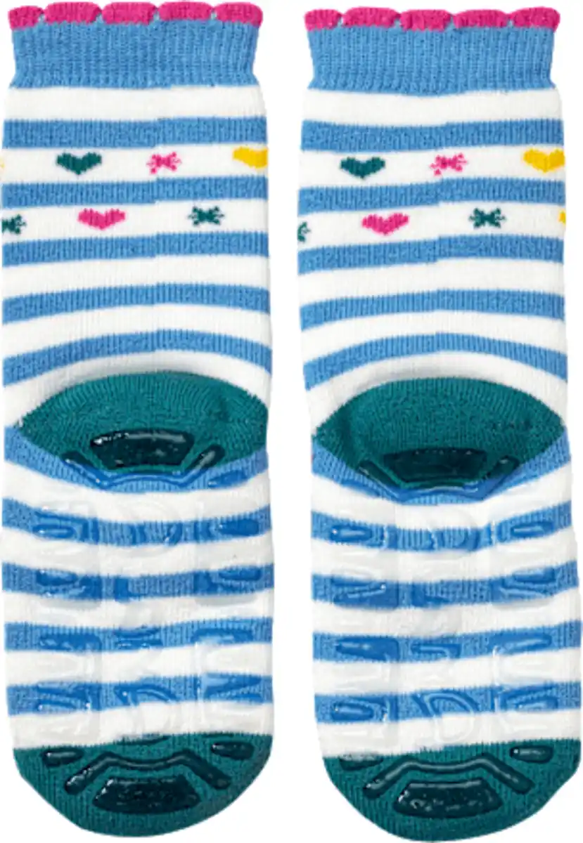Bild 2 von ALANA Stoppersocken mit Regenbogen-Muster, blau & rosa, Gr. 25/26, 1 St