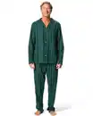 Bild 1 von Herrenpyjama, gestreift dunkelblau