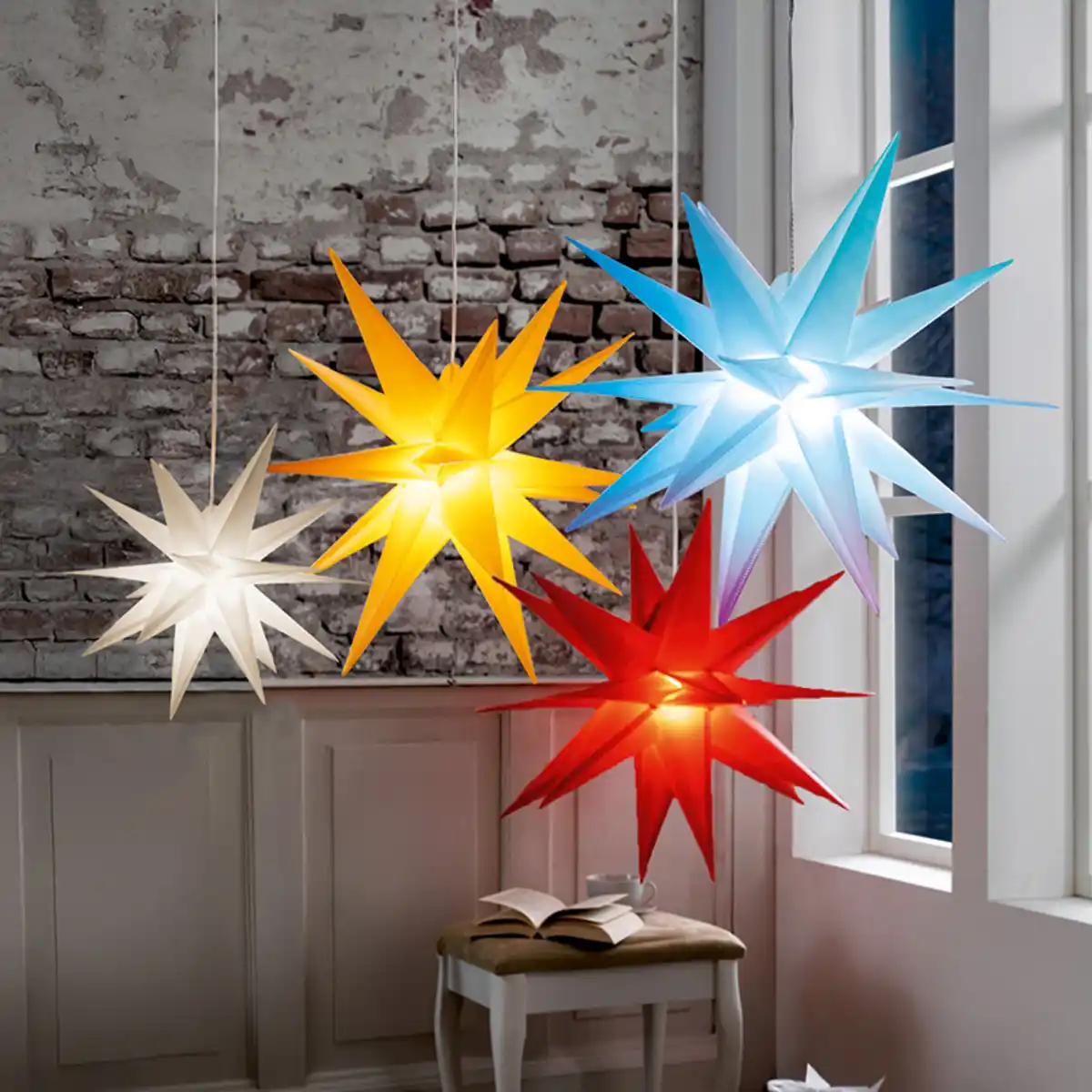 Bild 1 von I-GLOW Winterworld 3D-LED-Outdoor-Weihnachtsstern 120 Lumen