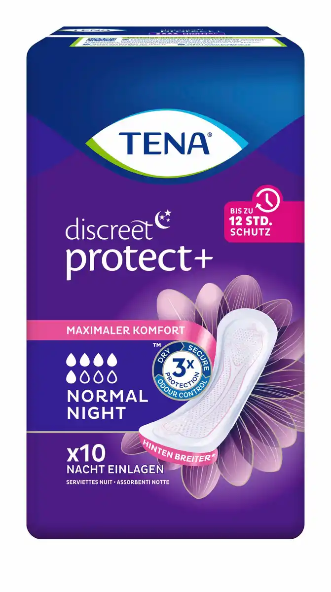 Bild 1 von TENA discreet Normal Night Slipeinlagen, 10 Stk
