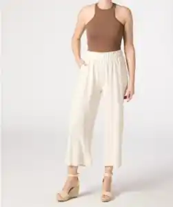 Culotte mit Leinenanteil