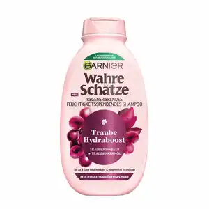 Garnier Wahre Schätze Regenerierendes Feuchtigkeitsspendendes Shampoo Traube Hydraboost, 300 ml
