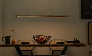 Herzblut LED-Pendelleuchte, Eiche geölt mit up & down Light `klein