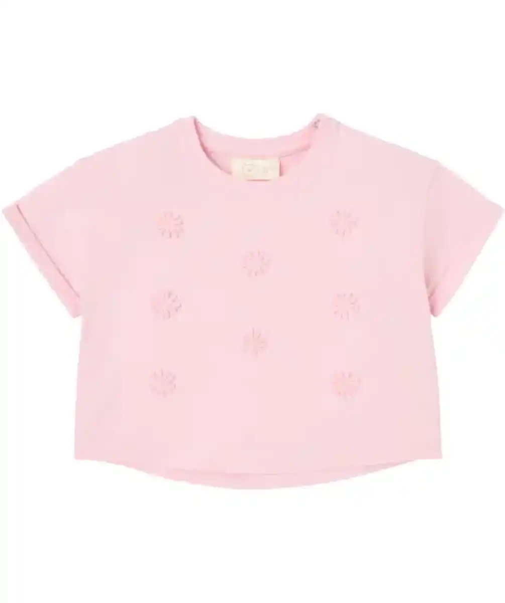 Bild 1 von T-Shirt mit Blumen-Applikationen