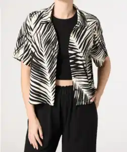 Gemusterte Bluse aus Viskose