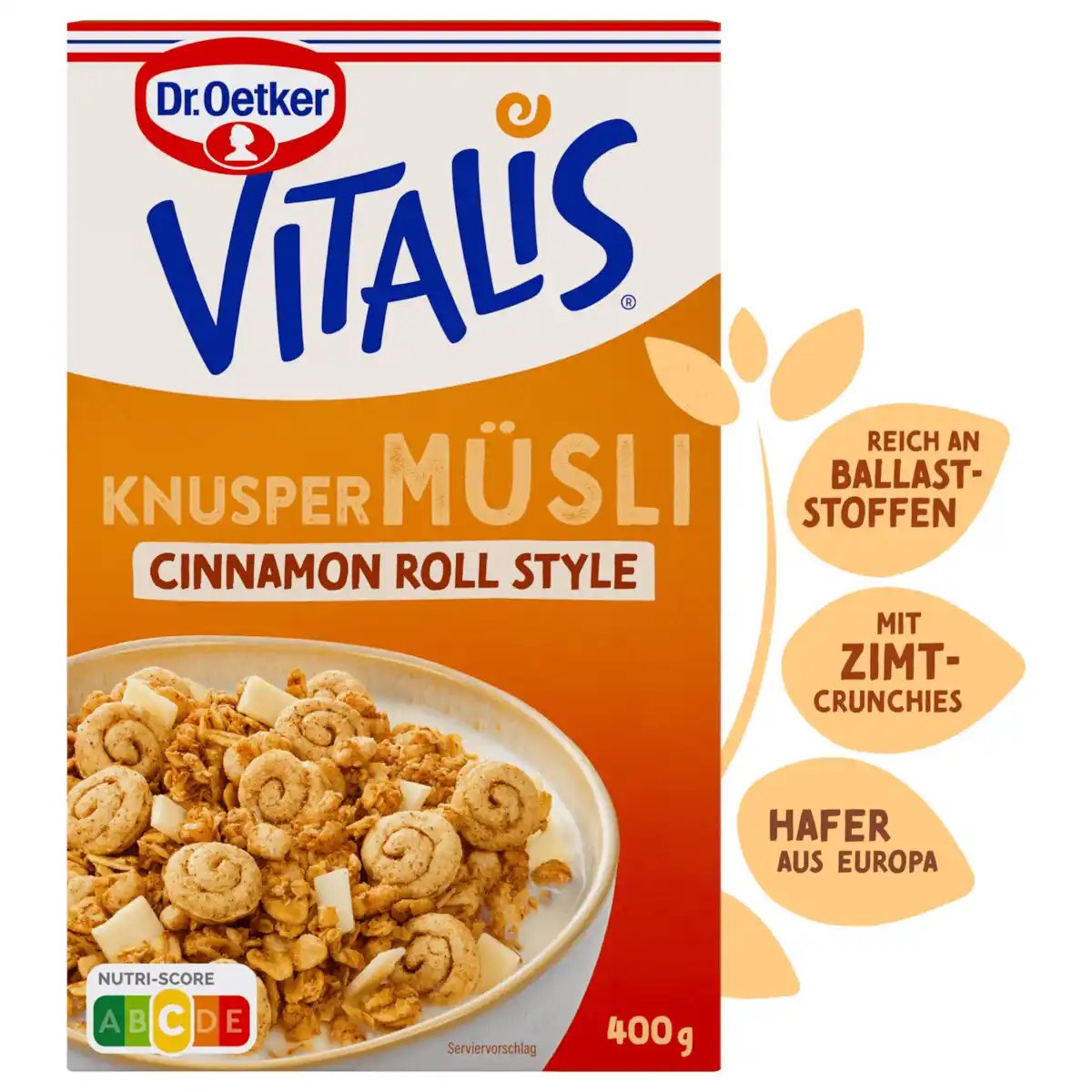 Bild 1 von Dr. Oetker Vitalis Knusper Müsli Cinnamon Roll Style 400g